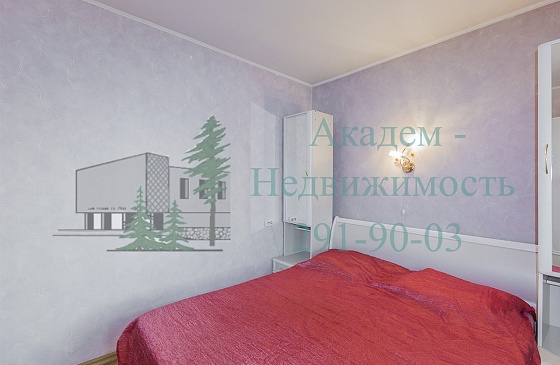 Двухкомнатная квартира в Академгородке в аренду с отличным ремонтом на улице Демакова
